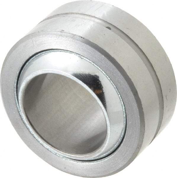 Made in USA - 1" Bore Diam, 55,200 Lb Dynamic Capacity, 1" Wide, Ball-Joint Spherical Plain Bearing - 1-3/4" OD - Industrial Tool & Supply