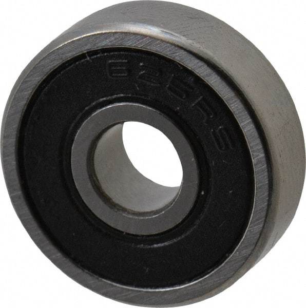 Tritan - 5mm Bore Diam, 16mm OD, Double Seal Deep Groove Radial Ball Bearing - 5mm Wide, 1 Row, Round Bore, 150 Lb Static Capacity, 390 Lb Dynamic Capacity - Industrial Tool & Supply