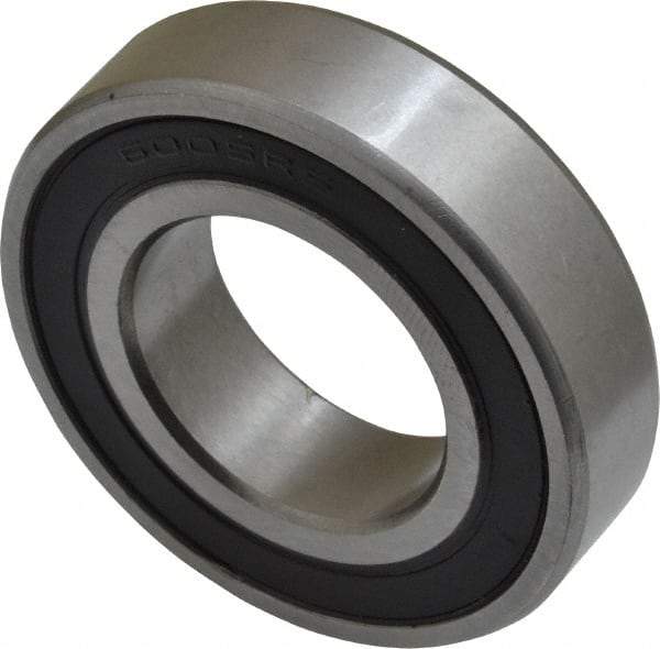 Tritan - 25mm Bore Diam, 47mm OD, Double Seal Deep Groove Radial Ball Bearing - 12mm Wide, 1 Row, Round Bore, 1,320 Lb Static Capacity, 2,260 Lb Dynamic Capacity - Industrial Tool & Supply