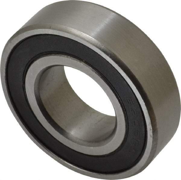 Tritan - 25mm Bore Diam, 52mm OD, Double Seal Deep Groove Radial Ball Bearing - 15mm Wide, 1 Row, Round Bore, 1,770 Lb Static Capacity, 3,150 Lb Dynamic Capacity - Industrial Tool & Supply