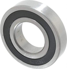 Tritan - 35mm Bore Diam, 72mm OD, Double Seal Deep Groove Radial Ball Bearing - 17mm Wide, 1 Row, Round Bore, 3,400 Lb Static Capacity, 5,800 Lb Dynamic Capacity - Industrial Tool & Supply