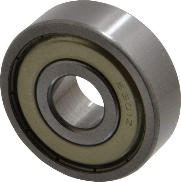 Tritan - 12mm Bore Diam, 37mm OD, Double Shield Deep Groove Radial Ball Bearing - 12mm Wide, 1 Row, Round Bore, 950 Lb Static Capacity, 2,180 Lb Dynamic Capacity - Industrial Tool & Supply