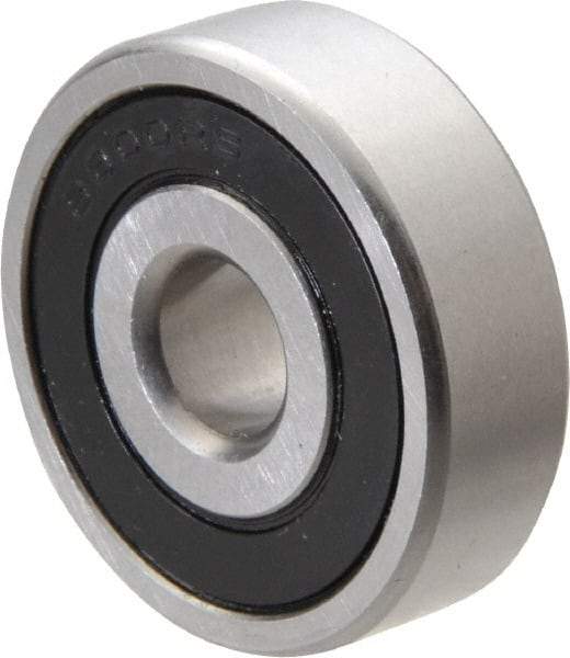 Tritan - 10mm Bore Diam, 35mm OD, Double Seal Deep Groove Radial Ball Bearing - 11mm Wide, 1 Row, Round Bore, 780 Lb Static Capacity, 1,820 Lb Dynamic Capacity - Industrial Tool & Supply