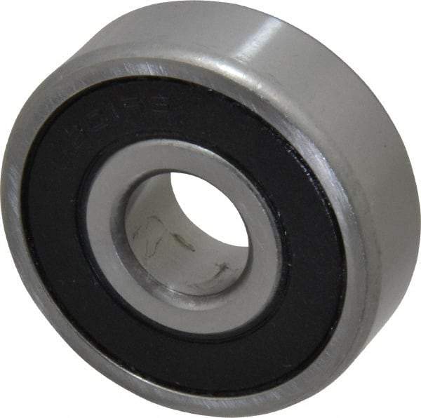 Tritan - 12mm Bore Diam, 37mm OD, Double Seal Deep Groove Radial Ball Bearing - 12mm Wide, 1 Row, Round Bore, 950 Lb Static Capacity, 2,180 Lb Dynamic Capacity - Industrial Tool & Supply