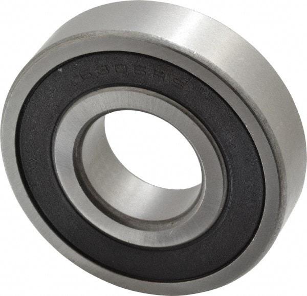 Tritan - 30mm Bore Diam, 72mm OD, Double Seal Deep Groove Radial Ball Bearing - 19mm Wide, 1 Row, Round Bore, 3,370 Lb Static Capacity, 6,000 Lb Dynamic Capacity - Industrial Tool & Supply