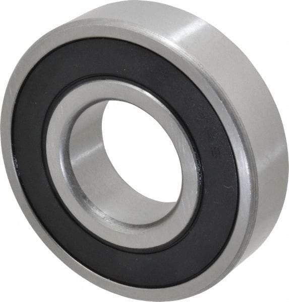 Tritan - 35mm Bore Diam, 80mm OD, Double Seal Deep Groove Radial Ball Bearing - 21mm Wide, 1 Row, Round Bore, 4,300 Lb Static Capacity, 7,500 Lb Dynamic Capacity - Industrial Tool & Supply