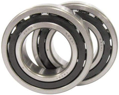 Nachi - 30mm Bore Diam, 62mm OD, Open Angular Contact Radial Ball Bearing - 16mm Wide, 1 Row, Round Bore, 29,700 Nm Static Capacity, 37,500 Nm Dynamic Capacity - Industrial Tool & Supply