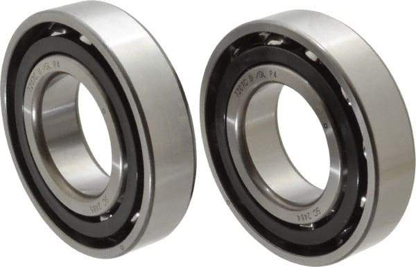 Nachi - 35mm Bore Diam, 72mm OD, Open Angular Contact Radial Ball Bearing - 17mm Wide, 1 Row, Round Bore, 40,000 Nm Static Capacity, 49,500 Nm Dynamic Capacity - Industrial Tool & Supply