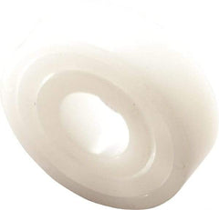 Made in USA - 8mm Bore Diam, 22mm OD, Open Plastic Race Radial Ball Bearing - 7mm Wide, 1 Row, Round Bore, 33 Lb Static Capacity, 42 Lb Dynamic Capacity - Industrial Tool & Supply