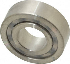 Made in USA - 5/8" Bore Diam, 1-3/8" OD, Open Precision Ground Radial Ball Bearing - 7/16" Wide, 1 Row, Round Bore, 138 Lb Static Capacity, 207 Lb Dynamic Capacity - Industrial Tool & Supply