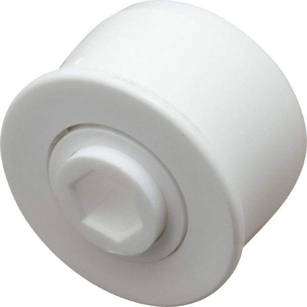 Made in USA - 1 Row, 1.78" OD, 7/16" Hex Bore Conveyor Roller Bearing - 69 Lb Capacity, 1,069 Max RPM, Stainless Steel with Polypropylene Housing - Industrial Tool & Supply