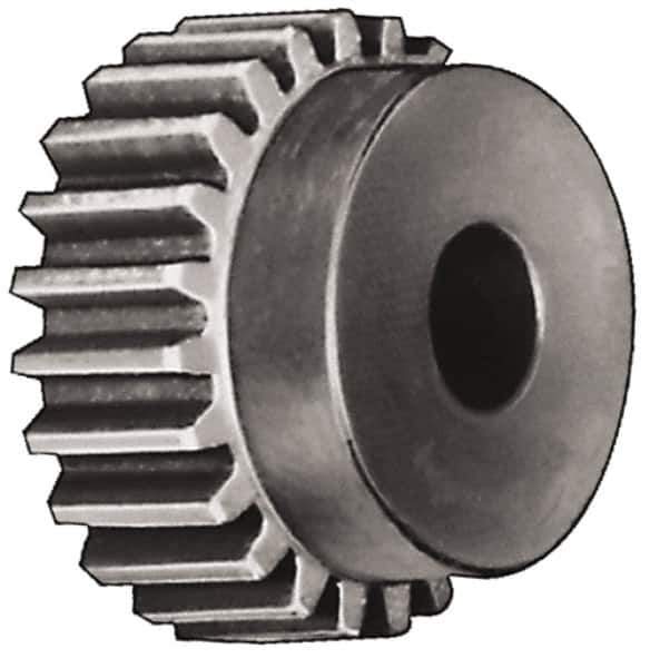 Browning - 24 Pitch, 0.667" Pitch Diam, 16 Tooth Spur Gear - 5/16" Bore Diam, 35/64" Hub Diam, Steel - Industrial Tool & Supply