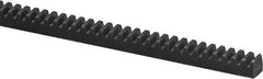 Browning - 1" Face Width, 6 Feet Long, 1" Thick Steel Gear Rack - 10 Pitch, 14-1/2° Pressure Angle - Industrial Tool & Supply