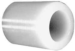 Made in USA - 1/2" Inside x 7/8" Outside Diam, Polyethylene Sleeve Bearing - 1-1/8" Flange Outside Diam, 1/8" Flange Thickness, 1" OAL - Industrial Tool & Supply