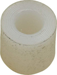 Made in USA - 1/4" Inside x 1/2" Outside Diam, Polyethylene Sleeve Bearing - 5/8" Flange Outside Diam, 3/32" Flange Thickness, 1/2" OAL - Industrial Tool & Supply