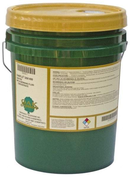Oak Signature - Oakflo DSO 650, 5 Gal Pail Cutting & Grinding Fluid - Water Soluble, For Broaching, Drilling, Gear Cutting, Reaming, Tapping, Turning - Industrial Tool & Supply