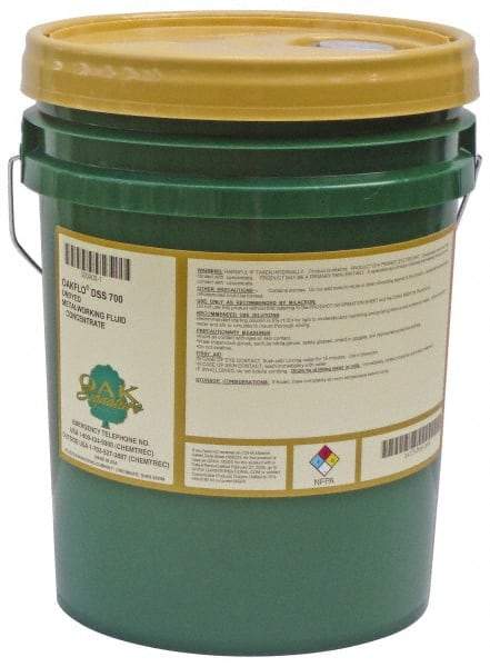 Oak Signature - Oakflo DSS 706-AFC, 5 Gal Pail Cutting Fluid - Semisynthetic, For Drilling, Milling, Reaming, Tapping, Turning - Industrial Tool & Supply