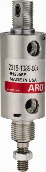 ARO/Ingersoll-Rand - 1/2" Stroke x 1-1/8" Bore Double Acting Air Cylinder - 1/8 Port, 3/8-16 Rod Thread - Industrial Tool & Supply