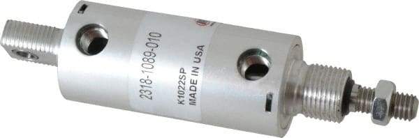 ARO/Ingersoll-Rand - 1" Stroke x 1-1/8" Bore Double Acting Air Cylinder - 1/8 Port, 3/8-16 Rod Thread - Industrial Tool & Supply