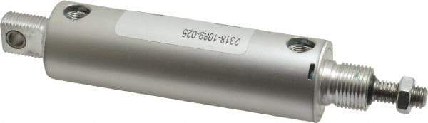 ARO/Ingersoll-Rand - 2-5/8" Stroke x 1-1/8" Bore Double Acting Air Cylinder - 1/8 Port, 3/8-16 Rod Thread - Industrial Tool & Supply