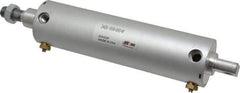 ARO/Ingersoll-Rand - 6" Stroke x 2" Bore Double Acting Air Cylinder - 1/4 Port, 5/8-11 Rod Thread - Industrial Tool & Supply