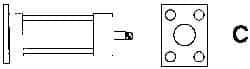 ARO/Ingersoll-Rand - Air Cylinder MF2 Cap Flange Mount Kit - For 3-1/4" Air Cylinders, Use with Provenair Series - Industrial Tool & Supply