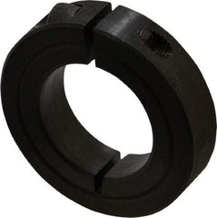 Climax Metal Products - 1-3/16" Bore, Steel, One Piece Clamp Collar - 2-1/16" Outside Diam, 1/2" Wide - Industrial Tool & Supply