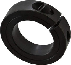 Climax Metal Products - 1-5/8" Bore, Steel, One Piece Clamp Collar - 2-5/8" Outside Diam, 11/16" Wide - Industrial Tool & Supply