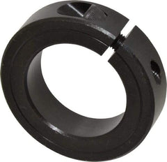 Climax Metal Products - 1-3/4" Bore, Steel, One Piece Clamp Collar - 2-3/4" Outside Diam, 11/16" Wide - Industrial Tool & Supply