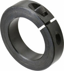 Climax Metal Products - 1-15/16" Bore, Steel, One Piece Clamp Collar - 3" Outside Diam, 11/16" Wide - Industrial Tool & Supply