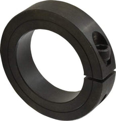 Climax Metal Products - 2-1/8" Bore, Steel, One Piece One Piece Split Shaft Collar - 3-1/4" Outside Diam, 3/4" Wide - Industrial Tool & Supply