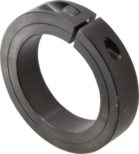 Climax Metal Products - 2-3/4" Bore, Steel, One Piece Clamp Collar - 4" Outside Diam, 7/8" Wide - Industrial Tool & Supply