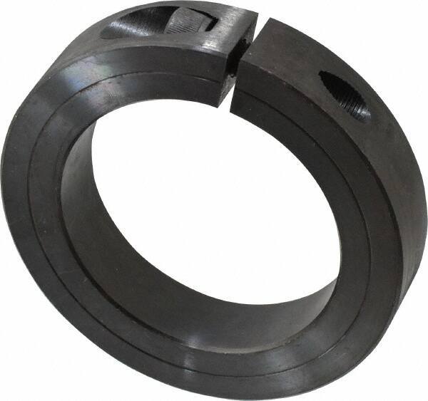 Climax Metal Products - 2-15/16" Bore, Steel, One Piece Clamp Collar - 4-1/4" Outside Diam, 7/8" Wide - Industrial Tool & Supply