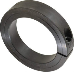 Climax Metal Products - 3" Bore, Steel, One Piece Clamp Collar - 4-1/4" Outside Diam, 7/8" Wide - Industrial Tool & Supply