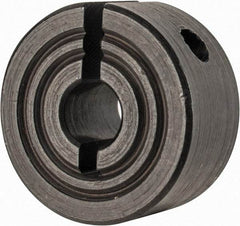 Climax Metal Products - 5mm Bore, Steel, One Piece Clamp Collar - 11/16" Outside Diam - Industrial Tool & Supply