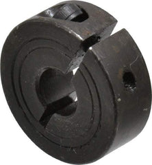 Climax Metal Products - 8mm Bore, Steel, One Piece Clamp Collar - 1" Outside Diam - Industrial Tool & Supply