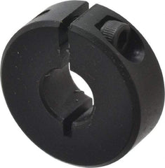 Climax Metal Products - 9mm Bore, Steel, One Piece Clamp Collar - 1" Outside Diam - Industrial Tool & Supply