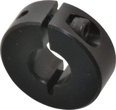 Climax Metal Products - 10mm Bore, Steel, One Piece Clamp Collar - 1" Outside Diam - Industrial Tool & Supply