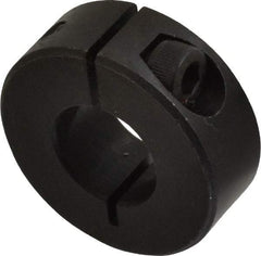 Climax Metal Products - 16mm Bore, Steel, One Piece Clamp Collar - 1-3/8" Outside Diam - Industrial Tool & Supply