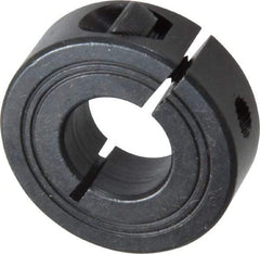 Climax Metal Products - 17mm Bore, Steel, One Piece Clamp Collar - 1-1/2" Outside Diam - Industrial Tool & Supply