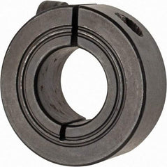 Climax Metal Products - 19mm Bore, Steel, One Piece Clamp Collar - 1-5/8" Outside Diam - Industrial Tool & Supply