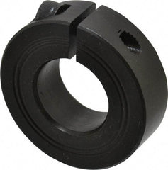 Climax Metal Products - 23mm Bore, Steel, One Piece Clamp Collar - 1-7/8" Outside Diam - Industrial Tool & Supply