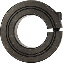 Climax Metal Products - 25mm Bore, Steel, One Piece Clamp Collar - 1-7/8" Outside Diam - Industrial Tool & Supply