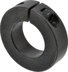 Climax Metal Products - 30mm Bore, Steel, One Piece Clamp Collar - 2-1/8" Outside Diam - Industrial Tool & Supply