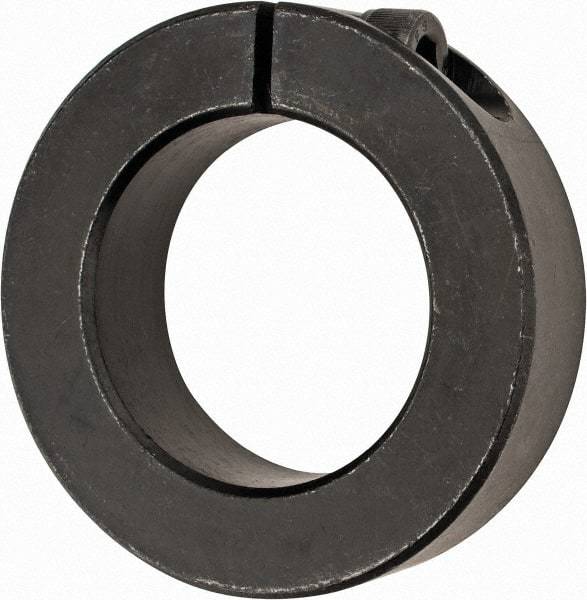 Climax Metal Products - 45mm Bore, Steel, One Piece Clamp Collar - 2-7/8" Outside Diam - Industrial Tool & Supply