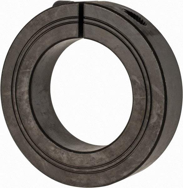 Climax Metal Products - 48mm Bore, Steel, One Piece Clamp Collar - 3-1/8" Outside Diam - Industrial Tool & Supply