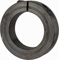 Climax Metal Products - 50mm Bore, Steel, One Piece Clamp Collar - 3-1/8" Outside Diam - Industrial Tool & Supply