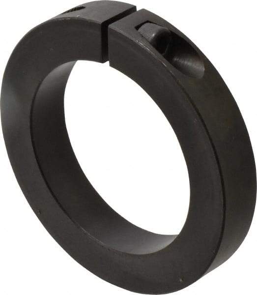 Climax Metal Products - 75mm Bore, Steel, One Piece Clamp Collar - 4-1/4" Outside Diam - Industrial Tool & Supply