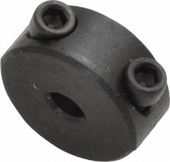 Climax Metal Products - 3/16" Bore, Steel, Two Piece Shaft Collar - 11/16" Outside Diam, 5/16" Wide - Industrial Tool & Supply