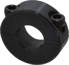 Climax Metal Products - 1/2" Bore, Steel, Two Piece Shaft Collar - 1-1/8" Outside Diam, 13/32" Wide - Industrial Tool & Supply